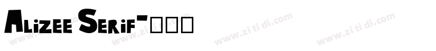 Alizee Serif字体转换